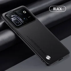 Enhanced Protective PU Leather Phone Case with Silicone Matte Bumper and Shockproof Cover for Honor Robot Phone (Black)