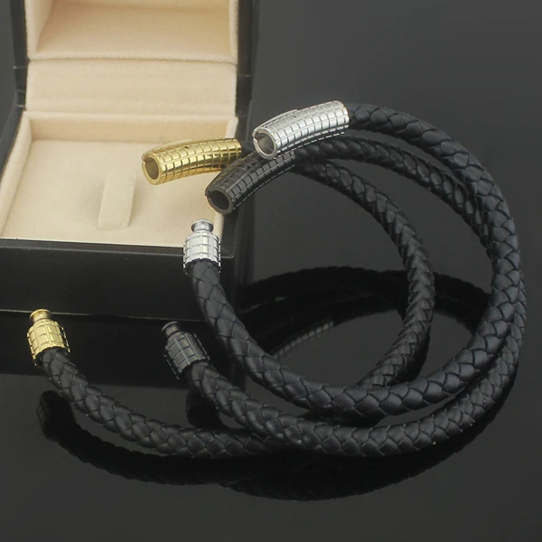 Wholesale Leather Braided Cord Link Bracelets 