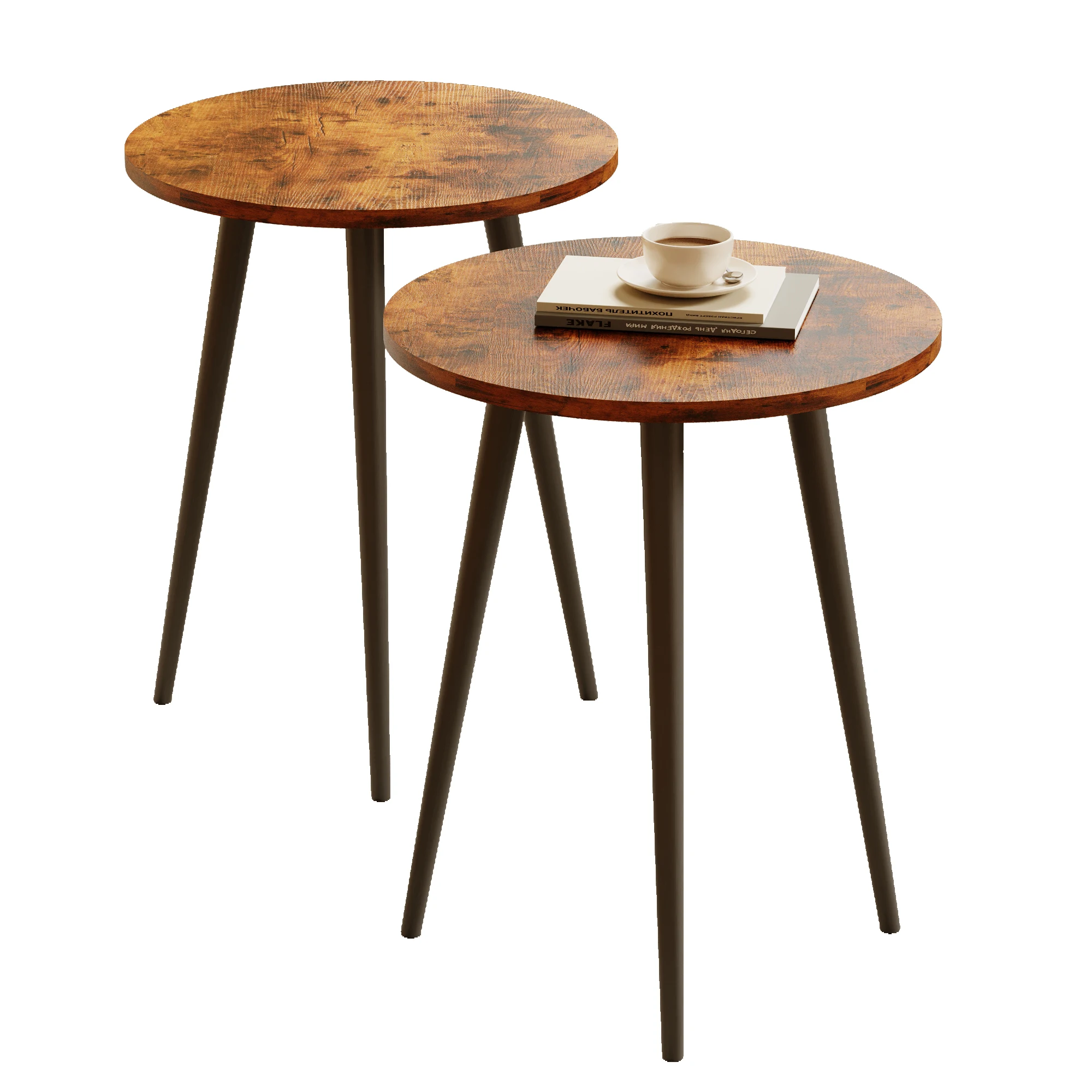 أنيفيش 2 قطعة MDF التعشيش نهاية الجدول ، مجموعة من...