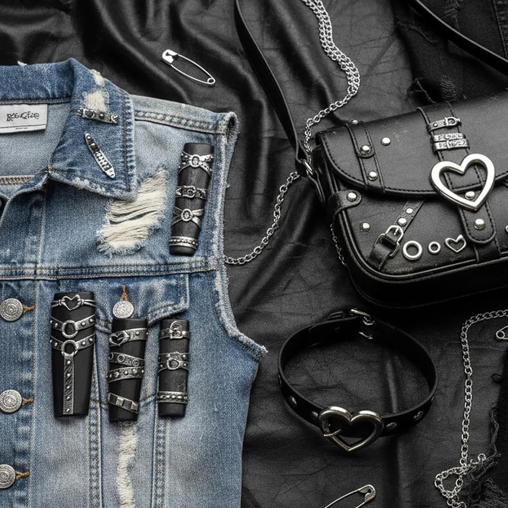 벨트 버클 펑크 여성용 레진 네일 파츠 도구 네일 몰드 실리콘 엠보싱 네일 아트 몰드 매니큐어 참 장식 용품 X