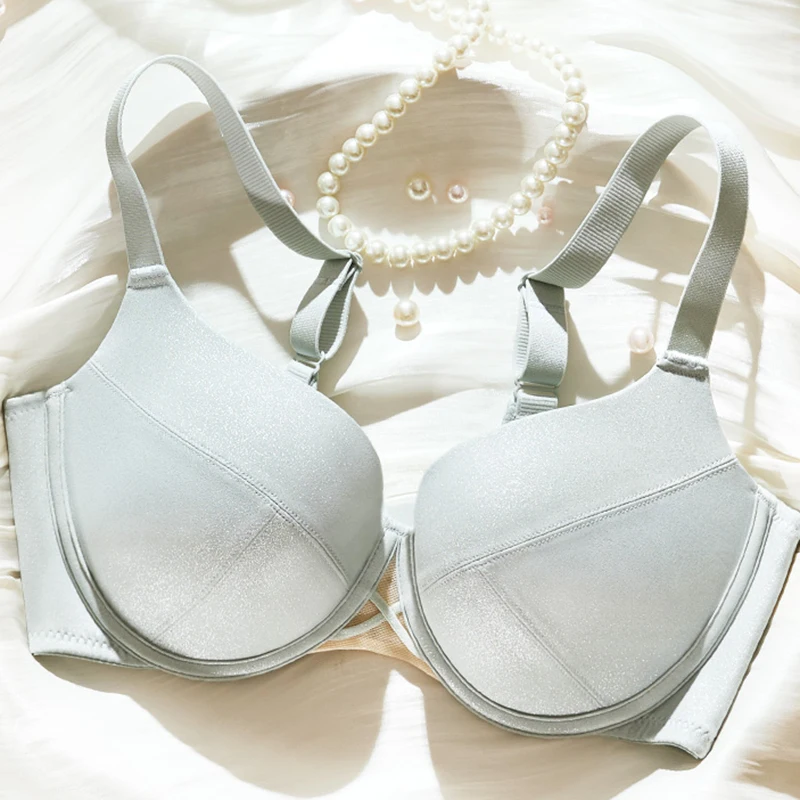 Push Up Bras for Women Modeled Up Cup Supportive Underwire Female Smooth Plus Size Adjustable Lingerie 34 36 38 40 42 C D E F