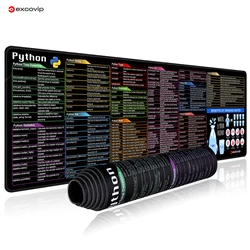 EXCO Large Python Programming Shortcut Mouse Pad with Stitched Edges and Non - Slip Base - 900x300x2mm (Python)