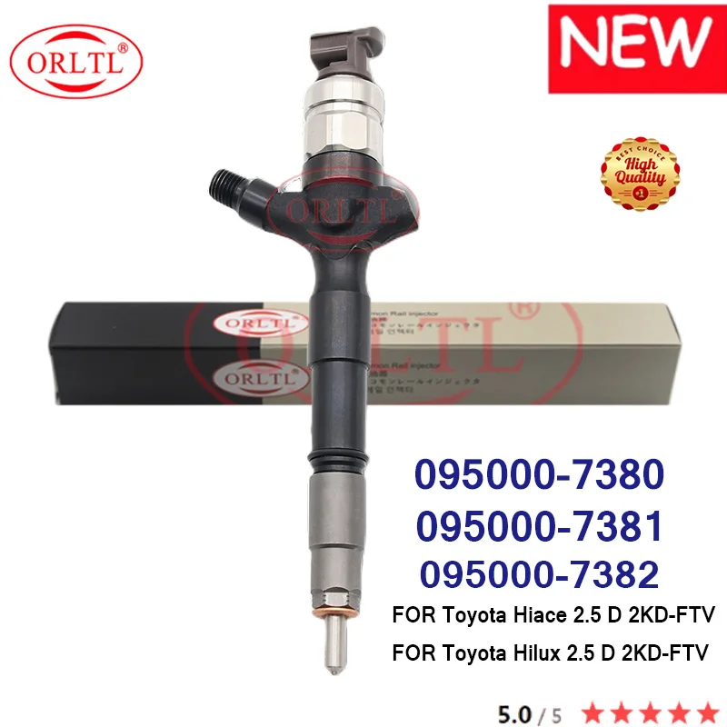

ORLTL Toyota Hiace Hilux 2.5 D 2KD-FTV 095000-7380 095000-7381 095000-7382 Diesel Injector 8-97602-485-5 8-97602485-4