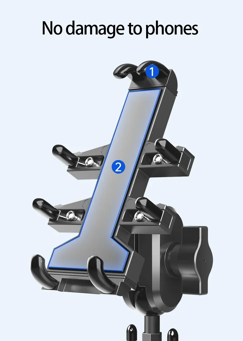 Xunting Stabile Mobile Metall Aluminium Legierung Übung Lenker Halterung Motorrad Zelle Universelle Wasserdichte Fahrrad Telefon Halter – Detail 6