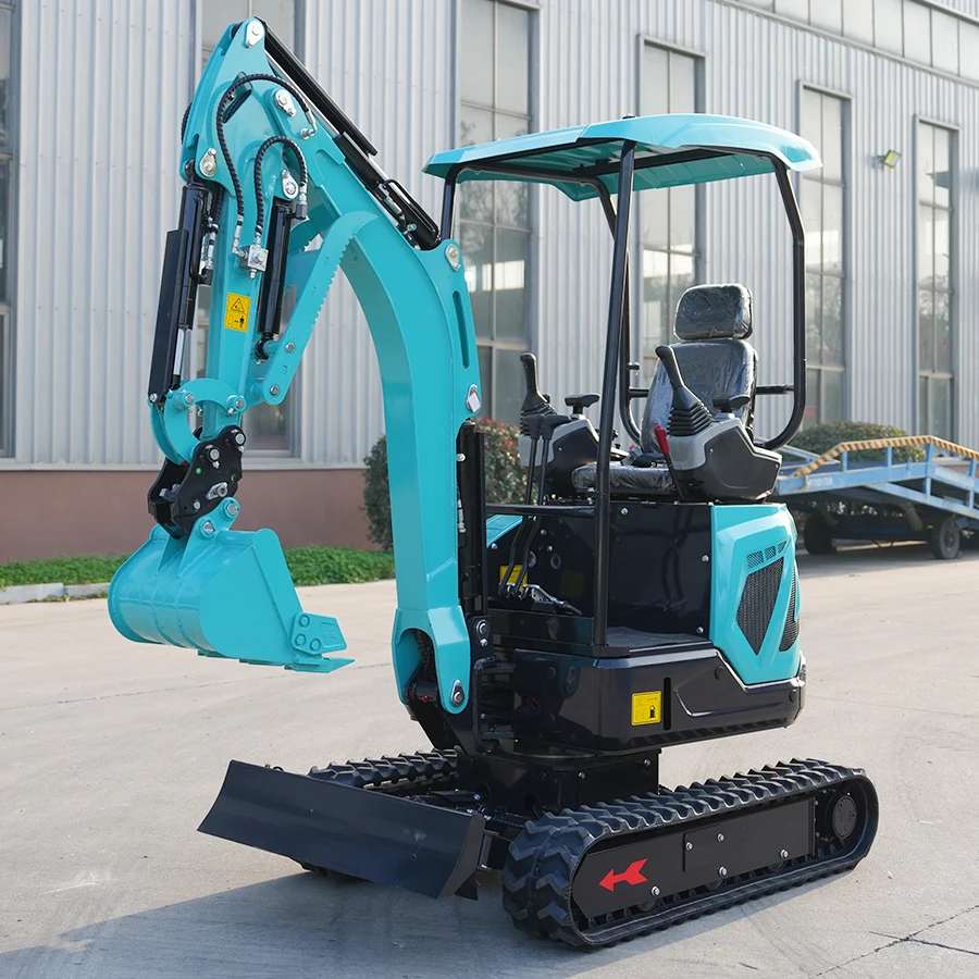 Kostenloser Versand: Mini-Bagger Euro 5 CE EPA, Hydraulischer Diesel-Kleinbagger, Multifunktionaler Raupenbagger für Landwirtschaft, Anpassbar