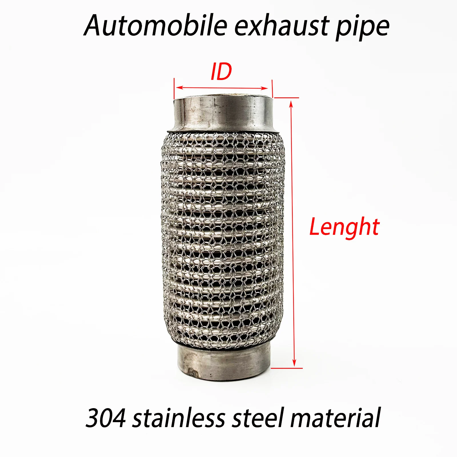 Tubo Flexible De Escape De Reparación – Diámetros 38, 42, 45, 48, 51, 57, 60, 63, 70, 76 Mm (elige El Tuyo)