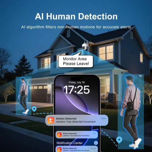 Tuya Wifi IP Camera Outdoor 5MP 10X Zoom PTZ 360° Home Security-protection Cam HD Night Vision Surveillance Support Alexa Google - Image 4