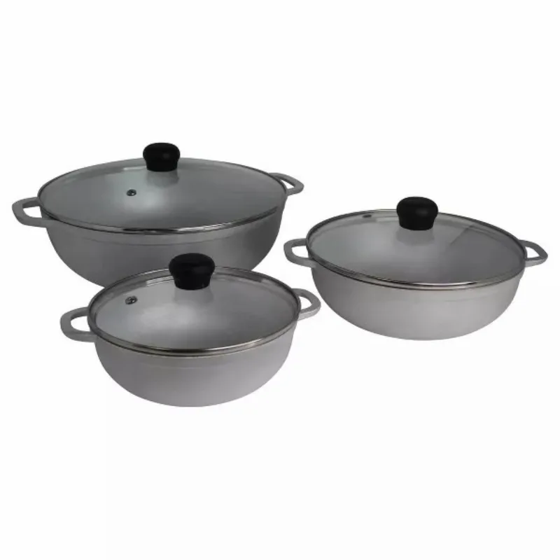 IMUSA 3pc Traditional Caldero Set with Glass Lid caldero set
