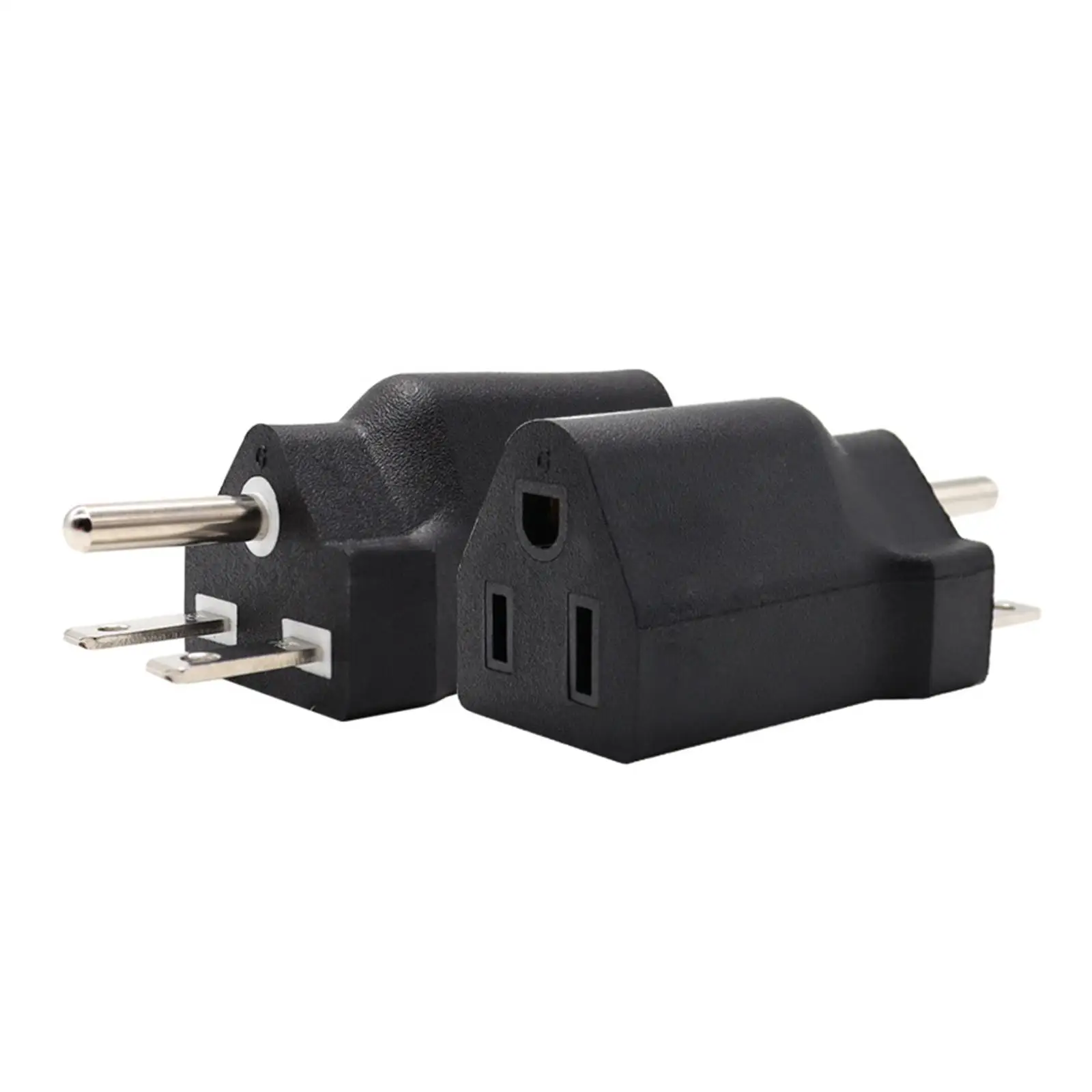 2x 3 Prong to European to Plug Adapter Easy And Convenient to Install And Use