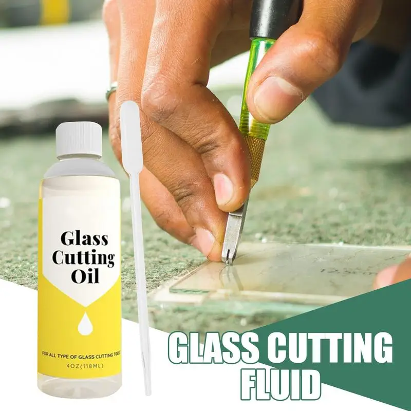 Glass Cutting Oil Glass Drill Bit Fluid Easy To Use Multipurpose 120ml Mirrors Cutting Tool Fluid For Stained Glass Cutting 3