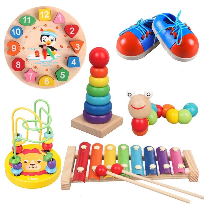 

Kids Montessori Toy Worm Eat Fruit Wooden Puzzle Toy Fingers Flexible Training Educational Twisting Worm Toy Teaching Aids Gifts