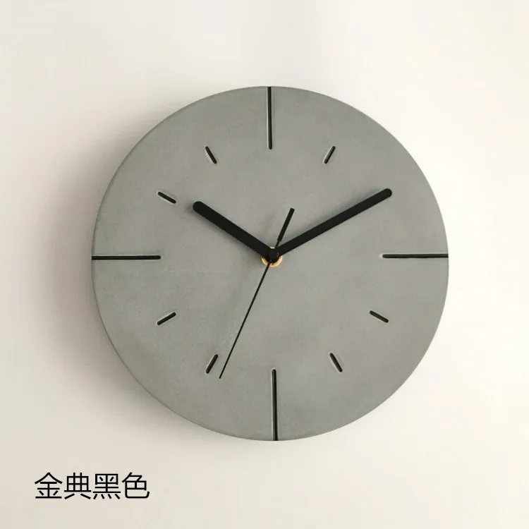 Industrial-Cement Silent Wall Clocks B  