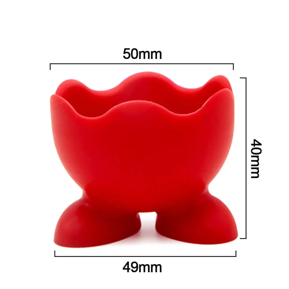 5Pcs/Set Silicone Egg Cup Holders Drying Egg Storage Rack Colorful Soft Boiled Serving Cup Bracket Tray Kitchen Tools Egg Holder
