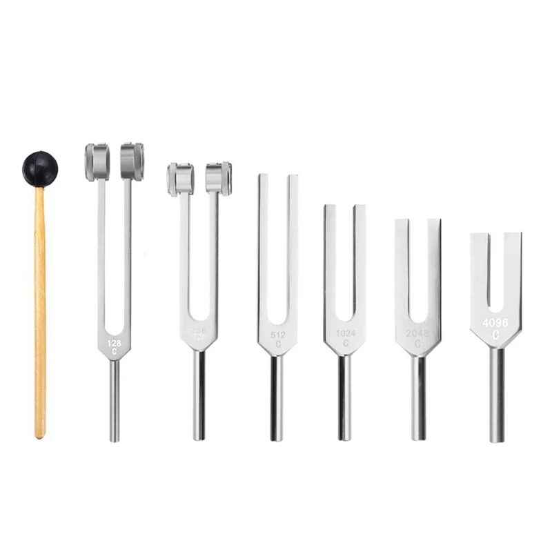 Gtbl 6pcs/set 128hz 256hz 512hz 1024hz 2048hz 4096hz Tuning Fork With