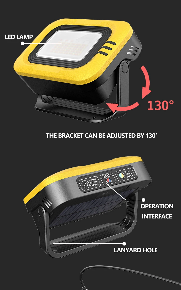 de acampamento com carregamento usb portátil lanternas