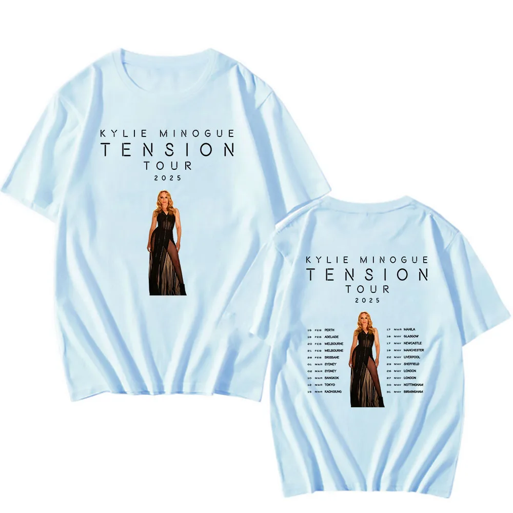 Famous Singer Print Tshirt Kylie Minogue Tension Tour 2025 T