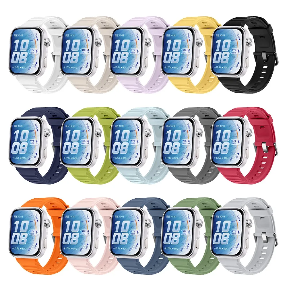 Enhanced Silicone Watch Band with Dedicated Connector - Waterproof Strap