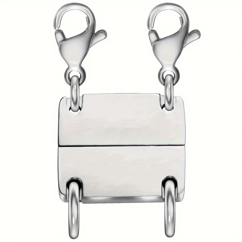 Elegant Dual-Tone Layered Necklace Clasp for Multi-Strand Creations
