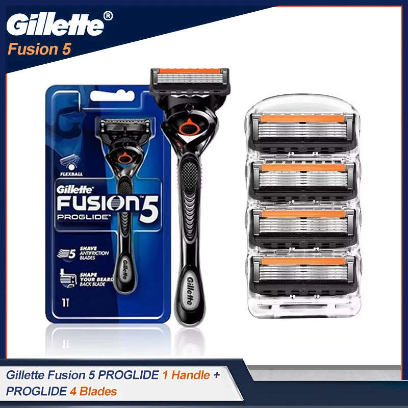 Gillette Fusion Proglide Safety Razor with FlexBall Handle and Precision 5-Layer Blades