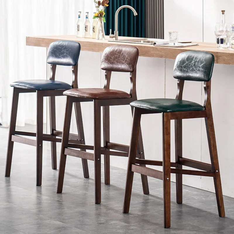 

Island Coffee Bar Stool Retro High Counter Nordic Kitchen Chairs Design Simple Cadeira Stuhl Sandalye Home Furniture HD50BS