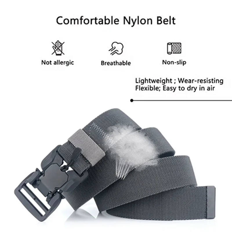 Tactical Belt Men Outdoor Hunting Black Military Quick Release Magnetic Buckle Multi Function Canvas Nylon Waist Belts Strap tactical belt nylon belt canvas belt nylon canvas belt canvas belts tactical belts mens belt waist belt multi function belt