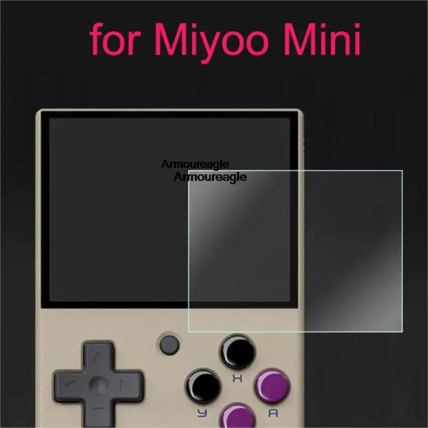 

Защитное закаленное стекло hd для miyoo mini plus, Ультрапрозрачная Защитная пленка для miyomini + Полное покрытие 9h защитная пленка на переднюю панель