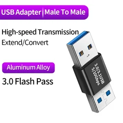Right Angle USB 3.0 Extension Adapter - Upward Elbow Connector (X)