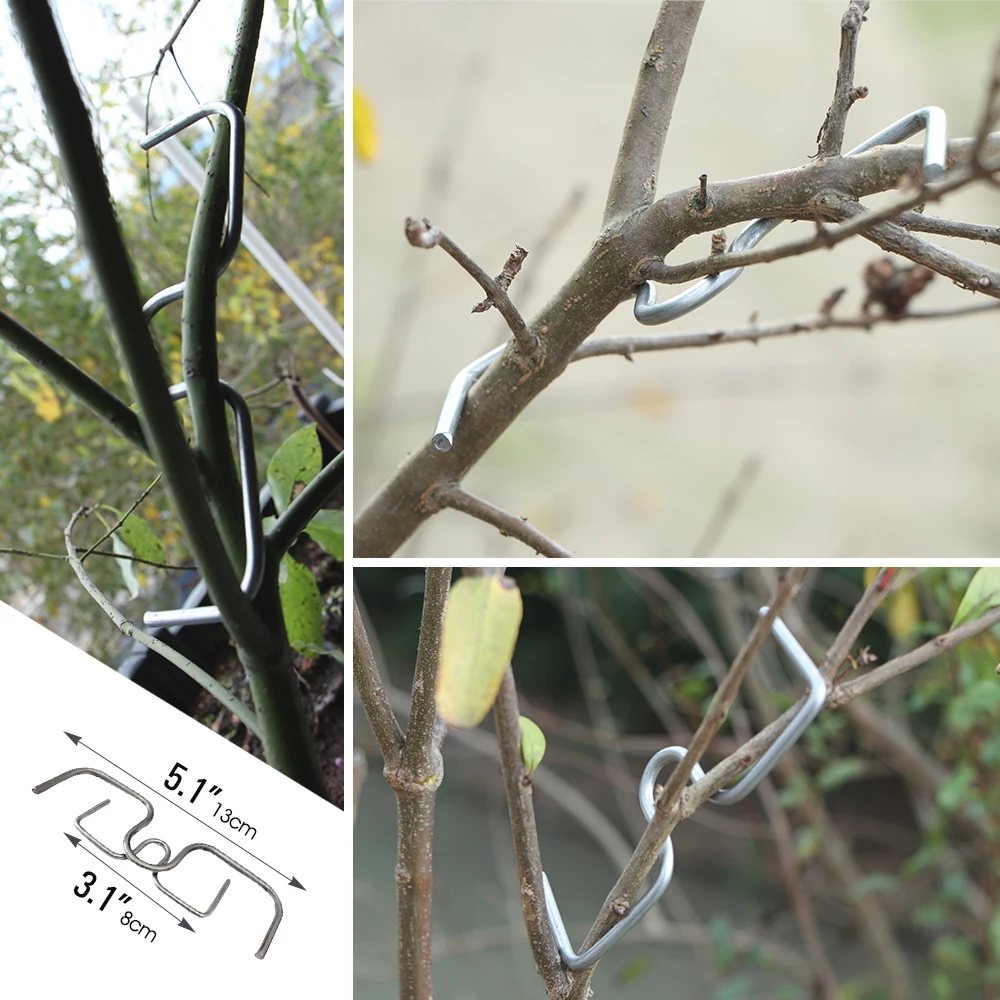 8/10/13/18cm Metal Branches Trainer Fruit Tree Holder Puller Tying Machine Finalizer for Plant Support Tool Gardening Accessorie tree branch fixator plant support connector plant support stick plant stem support plant climbing support plant support racks plastic plant supports plant stakes plant ties