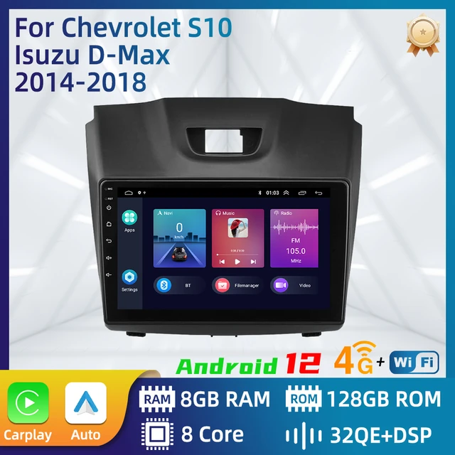 For Chevrolet S10 Isuzu Dmax D-max 2014-2018 Car Radio Multimedia Autoradio  Audio Video Player Navigation Dsp Gps Rds