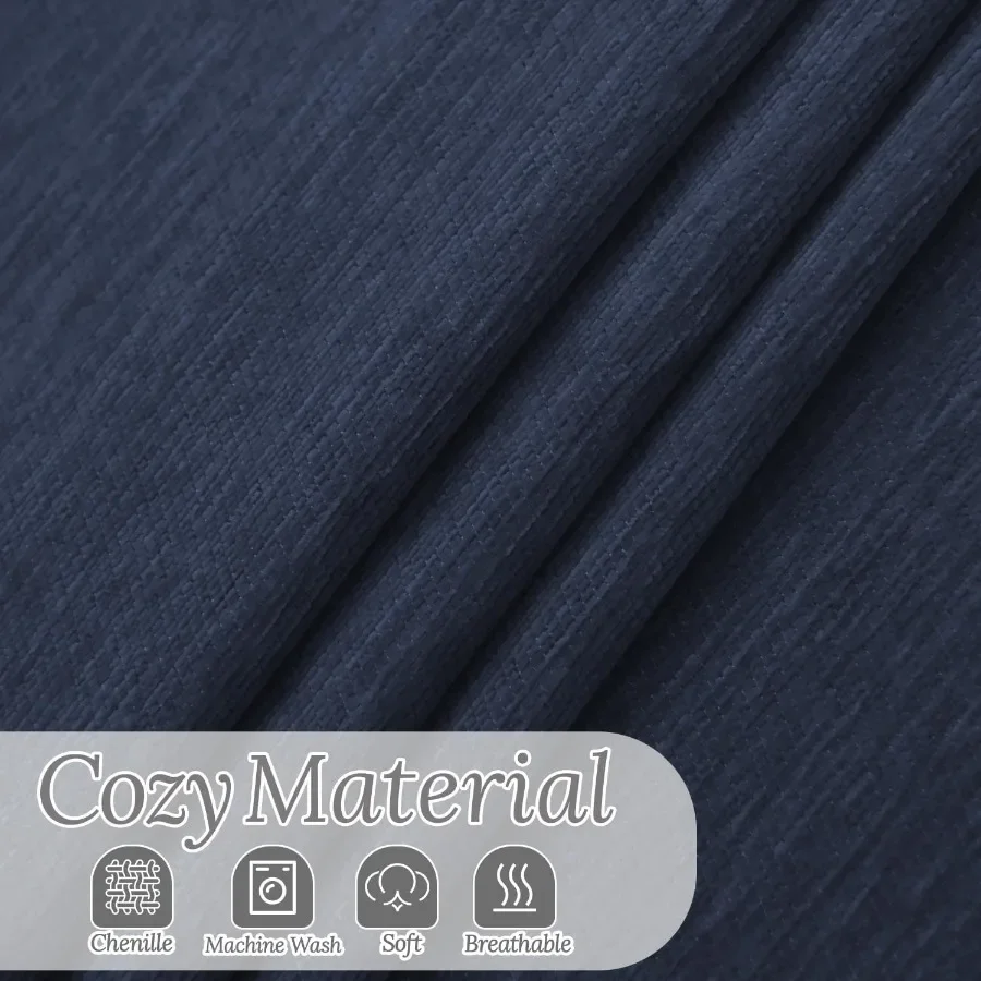 Chenille Couch Covers for Sectional Sofa L Shape Sofa Cover Blanket with Tassel 2Piece L Shaped Sectional Slipcovers with Chais