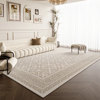 American Retro Living Room Waterproof Carpets French Bedroom Light Luxury High End Carpet for Living Room Rug 카페트 Tapis Salon