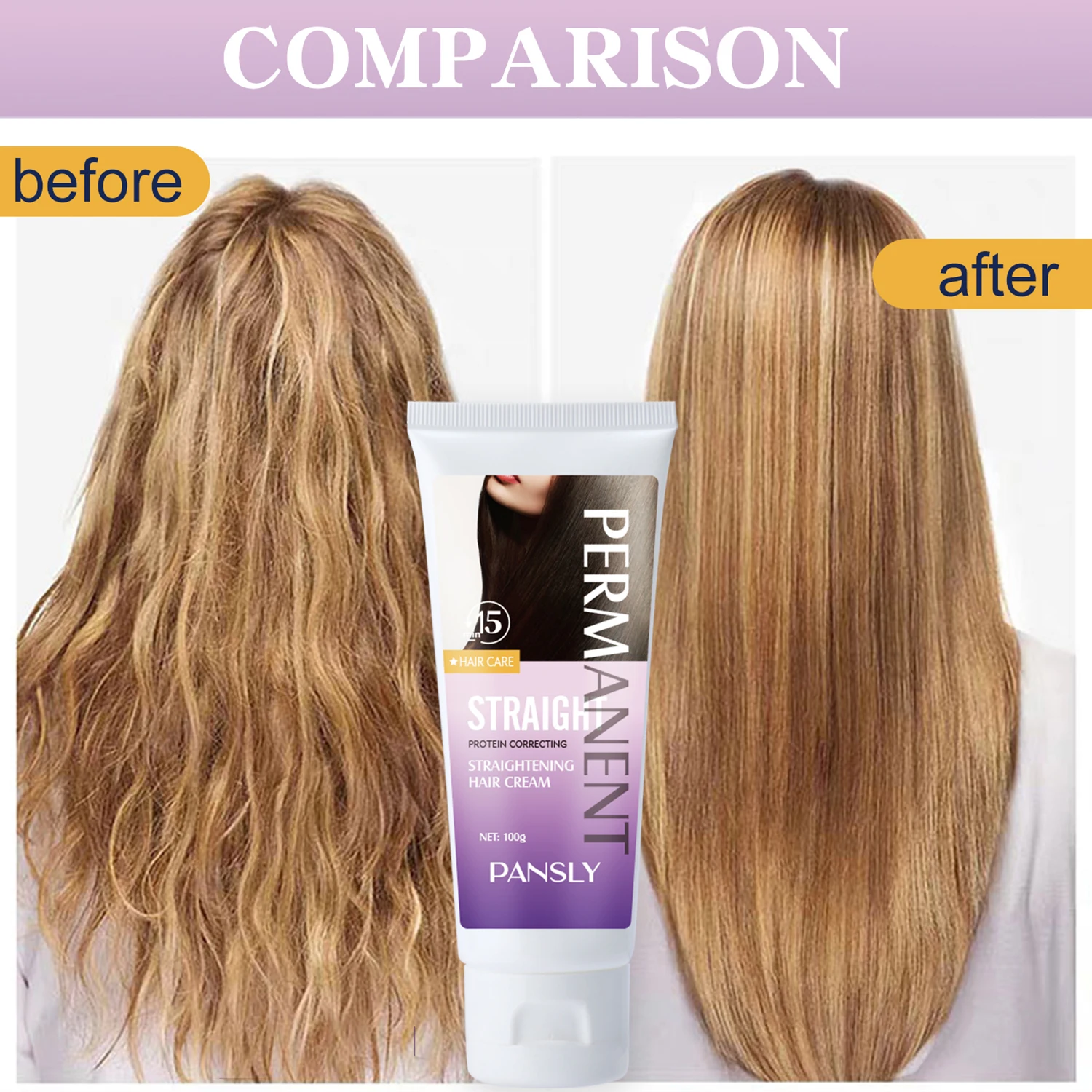 Keratin Correction Straight Hair Cream Repair Damag Hair Improve Quality Soften Prevent Dry Frizzy Care Product