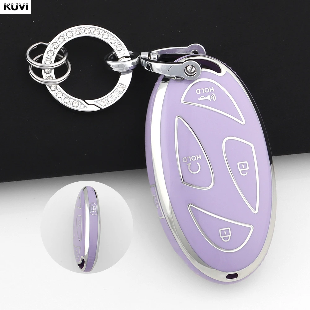 Premium 5-Button TPU Car Smart Key Protector Cover