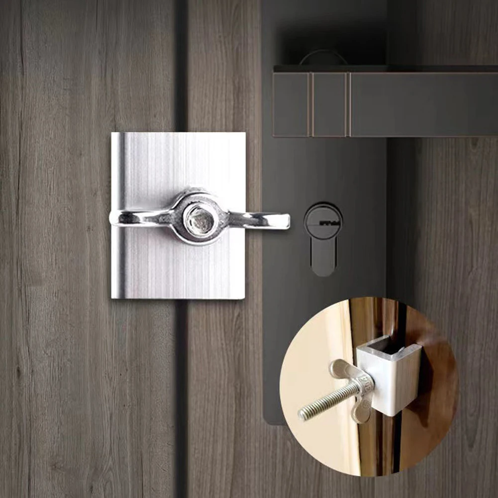Portable Door Lock Self-Defense Safety Latch Lock  Anti Theft Security Lock Door Topper for Travel Accommodation Security