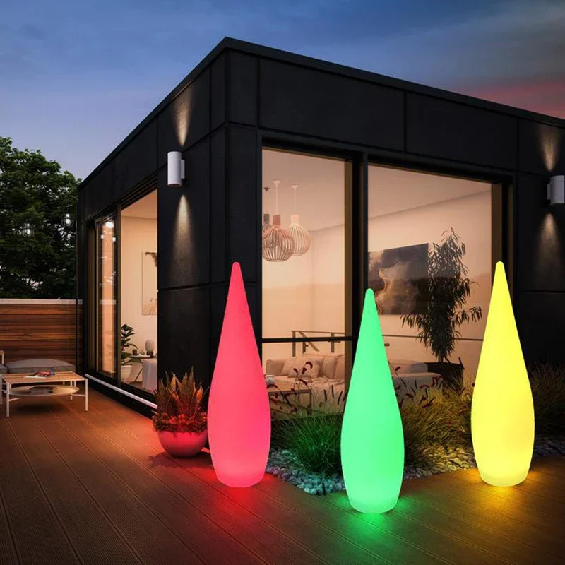KARLOS Landscape Rechargeable Lamp USB 16 Colors LED Remote Control Water Droplet Lawn Light Waterproof IP65 for Garden 3