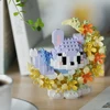 Mini Dog Cat panda raccoon Cute Pet Small Building Block Model Series Ornaments Children's Toy Christmas Birthday Gifts for Kids 6