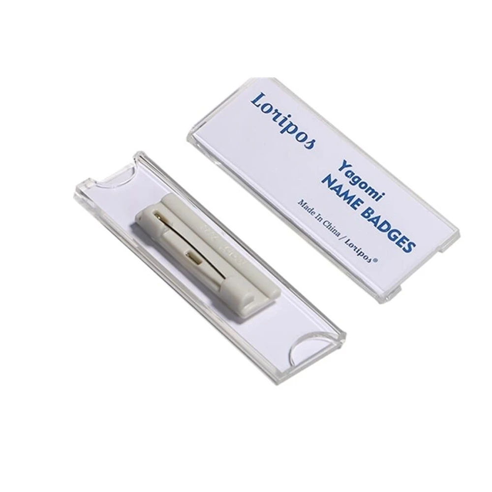 Id Tag Holder Acrylic Card Magnet Badge Fasteners,id tag holder