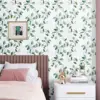 Green Leaf Contact Paper Floral Peel and Stick Wallpaper Removable Self Adhesive Wallpaper For Bedroom Drawers Cabinets Decor 2