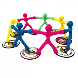 3 pçs engraçado brinquedo fidget ímã boneca macio tpr figura escalada homem anti stress para crianças autismo respiradouro novidade