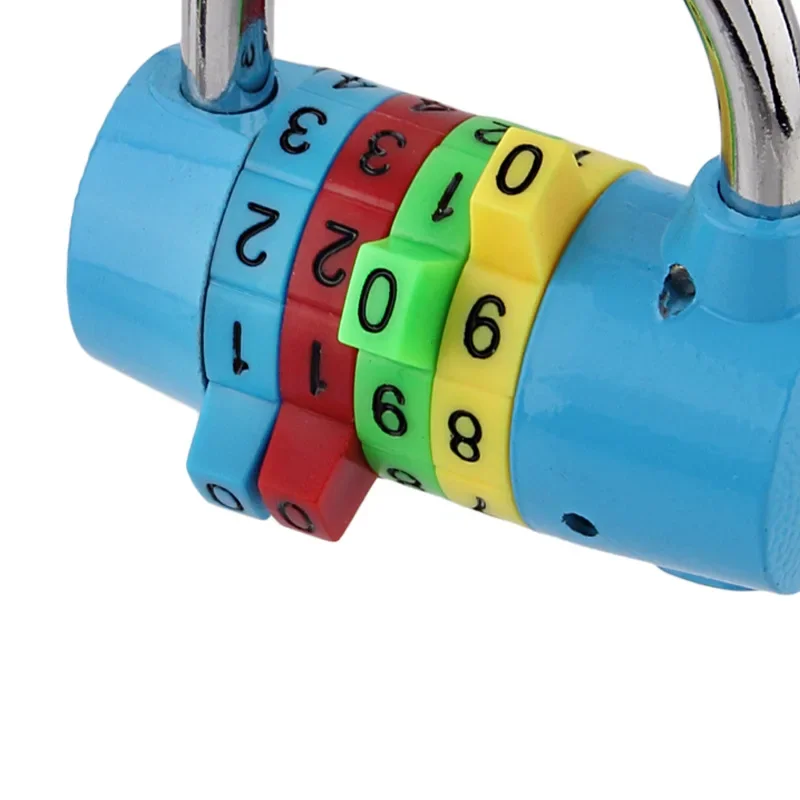 Color 4-digit padlock gym password lock burglarproof wardrobe lock combination padlock