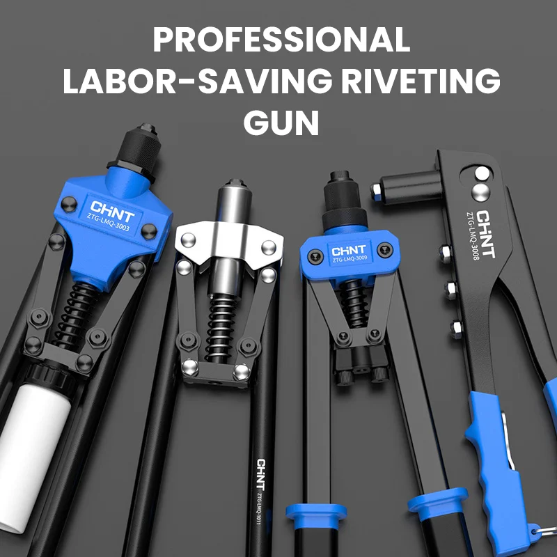 420MM Single Hand Blind Rivet Guns Nose Piece Manual Riveting Riveter Tool Hand Tool DIY Rivets Nut Automotive Tools Riveter Set