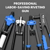 Riveter Set 420MM Single Hand Blind Rivet Guns Nose Piece Manual Riveting Riveter Tool Hand Tool DIY Rivets Nut Automotive Tools 5
