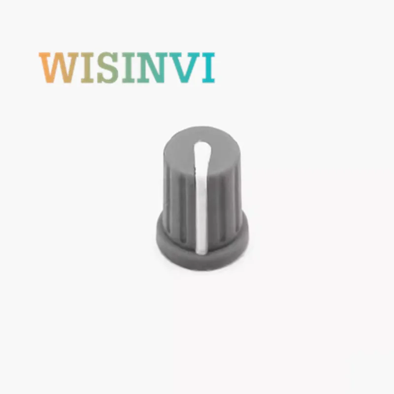 Potentiometer Knob Cap Rubber Potentiometer Knob For pioneer mixer knob Rotary Knob DJ Hero EQ Cap 90 Degree D-Shaped Inner Hole 6mm 5pcs