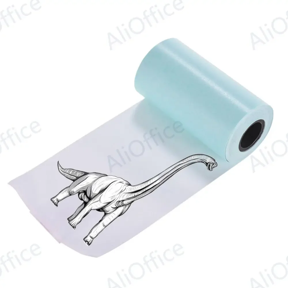 Self-adhesive Printable Sticker Paper Roll Direct Thermal Paper 57*30mm 3 Roll For PeriPage A6 Pocket Thermal Printer