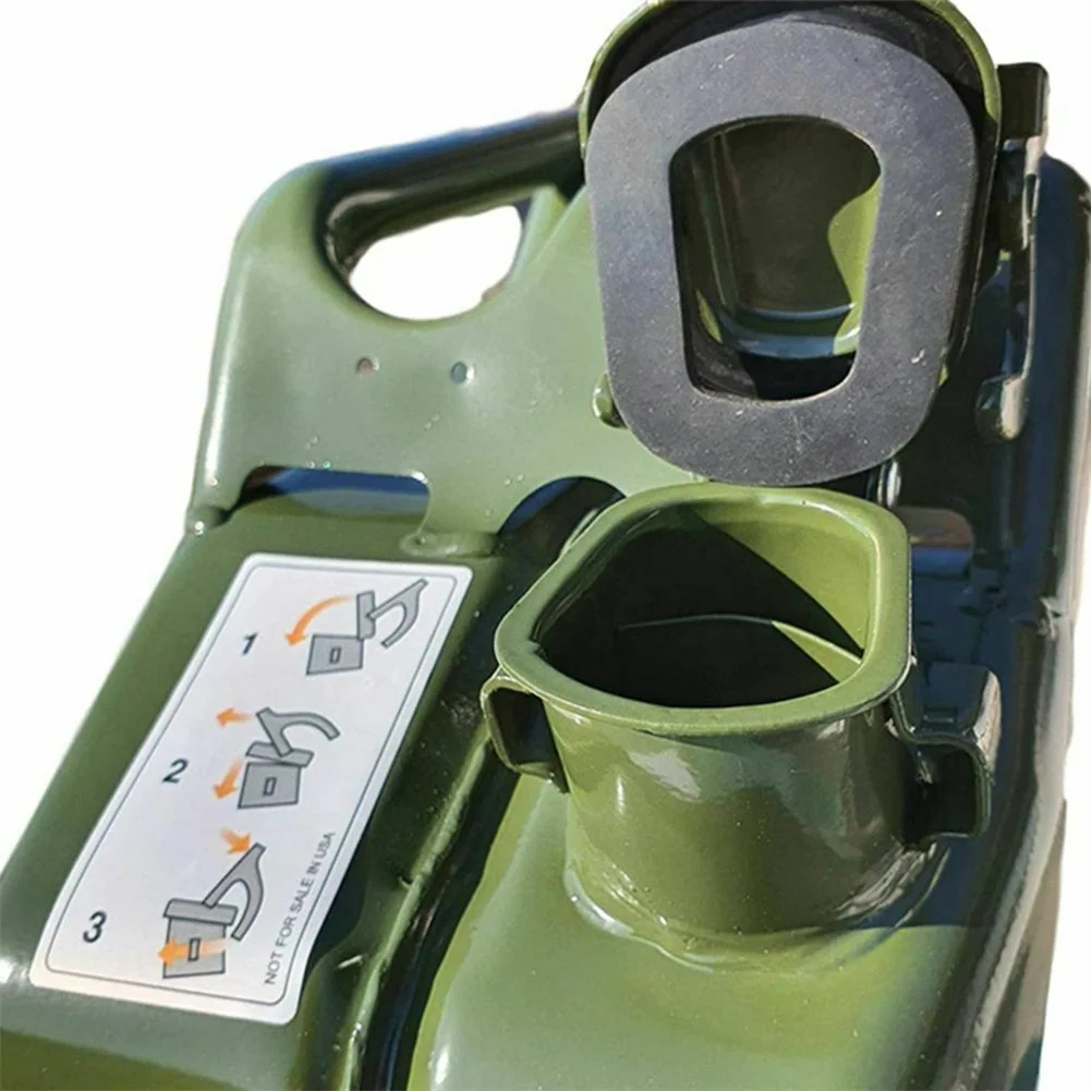 2pcs 5/10/20 Litre Jerry Cans Petrol Canister Metal Rubber Seal Ring Pouring Spout Flexible Nozzle Petrol Fuel Sealing Gasket