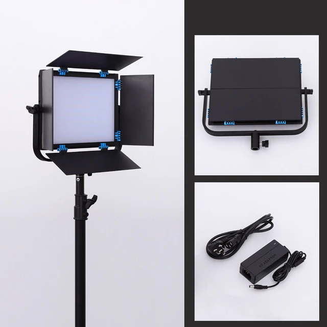 Luz de video RGB, kit de iluminación de fotografía de estudio a todo color,  panel de luz LED de 50 W con caja de luz, 552 LEDs/CRI 97+