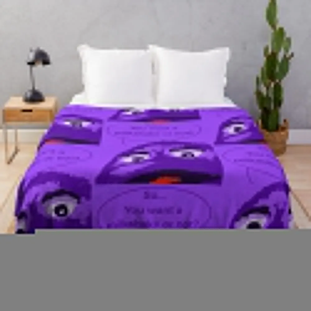 

Order Up - Grimace Throw Blanket christmas decoration Kid'S Retros Blankets