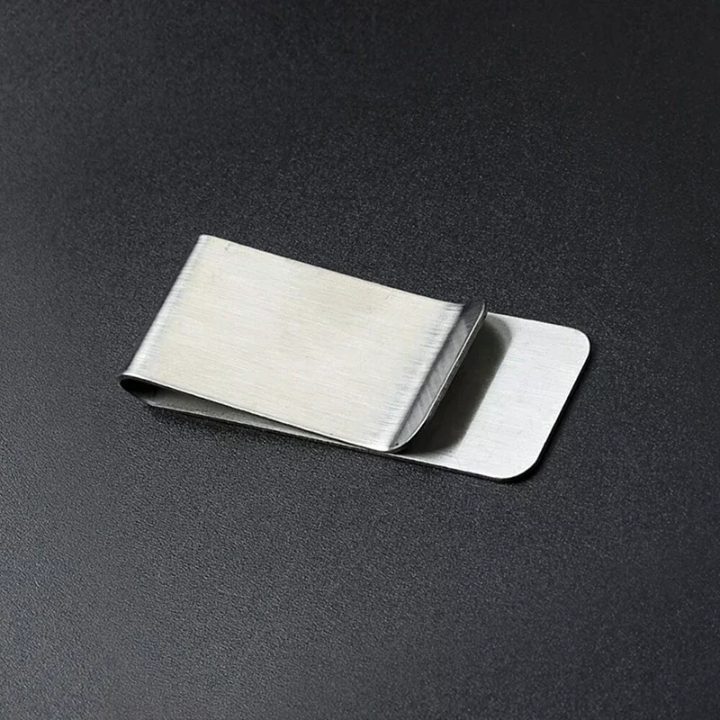 Portafoglio in acciaio inossidabile di alta qualità, elegante e semplice, porta contanti USD, portafoglio - immagine 5