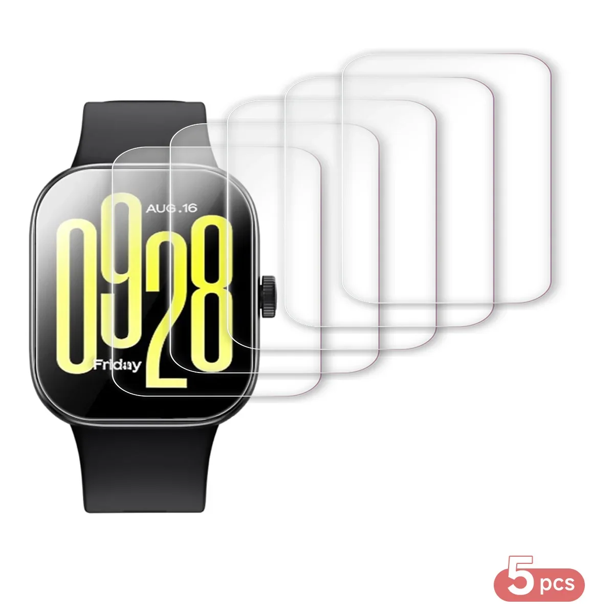 Hydrogel Clear Screen Protector for Smartwatches - Pack of 1-5 Pieces