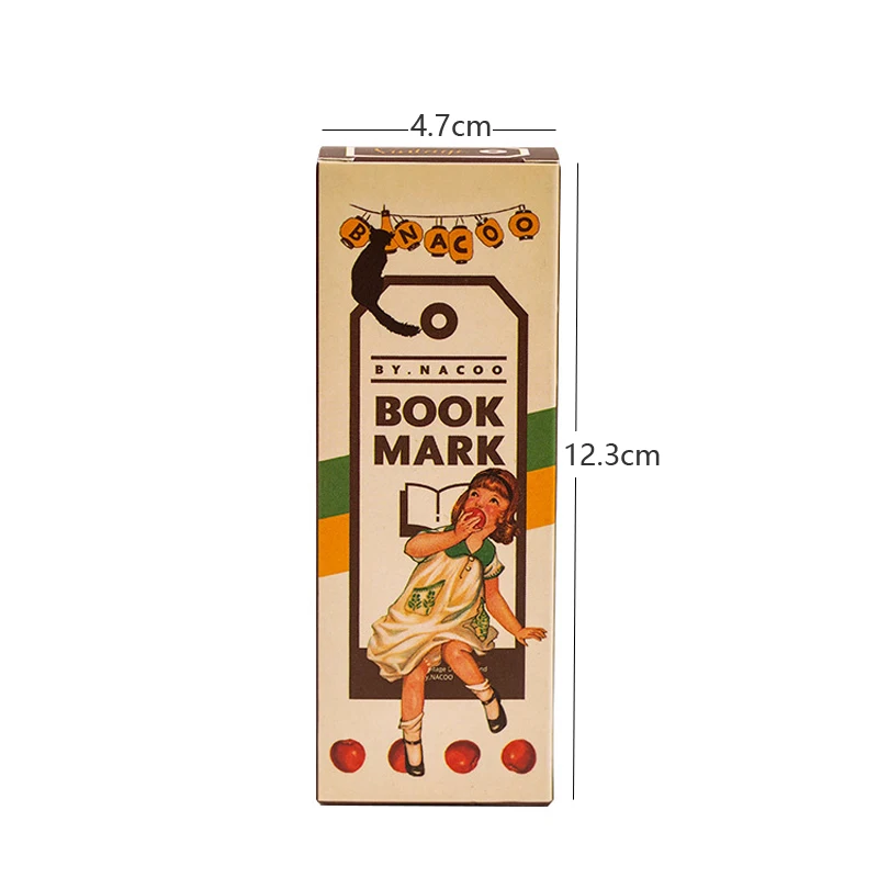 28 Pcs/Set Retro Art Bookmarks Paper Creative Vintage Cartoon Hand Account DIY Decor Bookmark Stationery Student Office Supplies